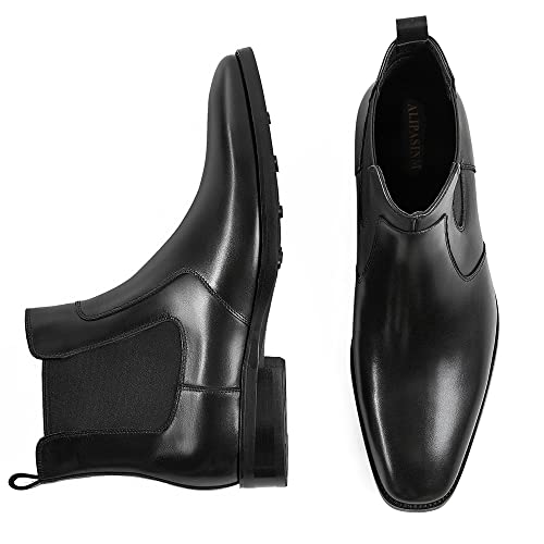 Alipasinm Mens Dress Boots Leather Chelsea Boots For Men #TOP4