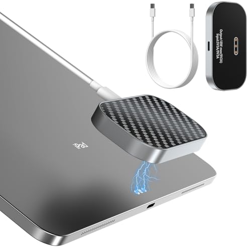 Magnetisches drahtloses Ladegerät für iPad Pro 12,9 Zoll (3. / 4. / 5. / 6.) & iPad Air 13 (M2 / M3) NUR, 18W Schnelllad...
