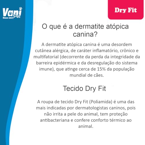 Roupa Protetora Pet Pós Cirúrgica Com Proteção Solar Para Cachorros Roupa Para Dermatite Atópica Cor