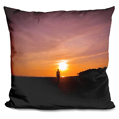 LiLiPi Sunset Walk Decorative Accent Throw Pillow