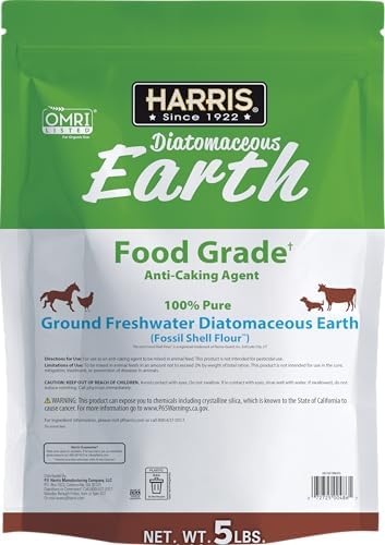 HARRIS Diatomaceous Earth Food Grade, 5lb with Powder Duster Included in The Bag…