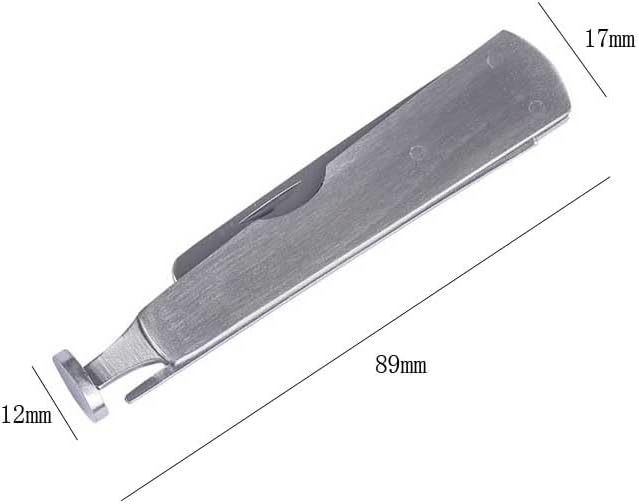 2 Pieces Tobacco Pipe Cleaner Tamper Tool 3 in 1 Stainless Steel Tobacco Pipe Cleaning Tool Tobacco Pipe Pressure Tool Tobacco Pipe Nail Tool Pipe Accessories, Silver