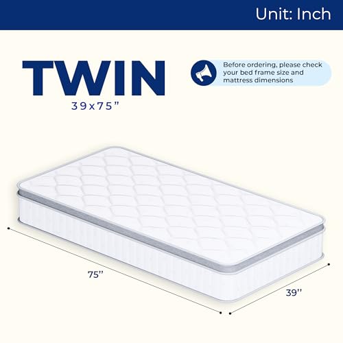 Image of Neo Sleep Twin Size Mattress, 10 Inch Hybrid Comfort & Supportive Mattress in a Box, Cooling Gel Memory Foam and Pocket Springs with Pressure Relief, CertiPUR-US Certified, Medium Plush Feel