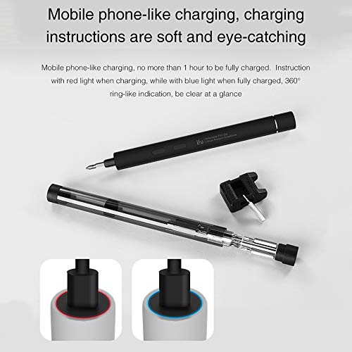 Loijon Chave de fenda elétrica Chave de fenda de precisão de lítio recarregável portátil Driver de c