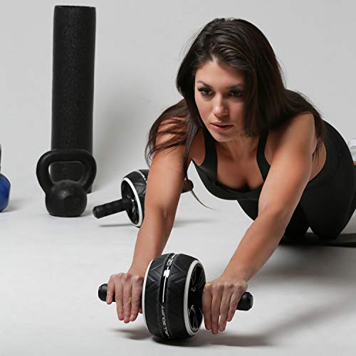 Ab Roller for Abs Workout - Ab Wheel Roller for Core Workouts - Exercise with our Home Gym Workout Equipment for Men and Women - Includes Knee Pad - Well-made, Rounded-edges, Non-slip - Image 4