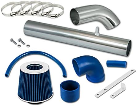R&L Racing Blue Short Ram Air Intake Kit + Filter 97-02 Compatible with Jeep Wrangler TJ 2.5 4.0