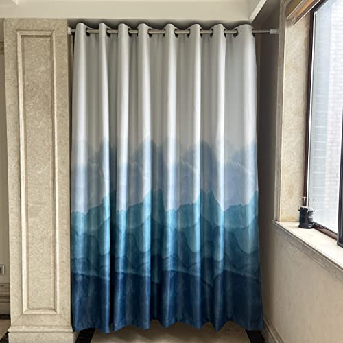 Wpkira Window Treatments Classic Screens Curtain Chinese Painting Curtain Thread Fringe Window Panel Room Divider 39X78 Inch 1 Panel #TOP1