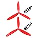 uxcell RC Propellers 3 Prop CW CCW with Adapter Ring 9045 9x4.5 Inch Multi-Rotor for RC Aircraft, Nylon Red 1 Pair