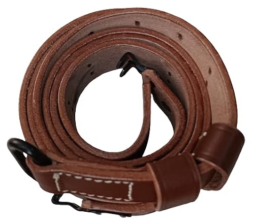 Warcraft Exports Us Springfield Rifle Wwii 1907 Pattern M1 Garand Leather Sling Brown (Dark Tan (Steel)) #TOP2