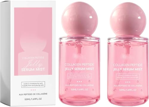 Image of Collagen Peptides Jelly Serum Mist,Lightweight Gel Texture,Refreshing and Hydrating,Plumping, Firming,Suitable for All Skin Types, 50ml