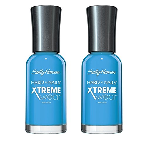 (2 Pack) Sally Hansen Hard as Nails Xtreme Wear, 130 - Blue Me Away, 0.4 Fluid Ounce