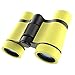 Fernglas 4X Wandern Unisex Geschenkaußen Spielzeug optisches Glas-Objektiv Camping Birding Teleskop Stoß- Mini Exploration Kinder Binoculars (Color : Yellow)