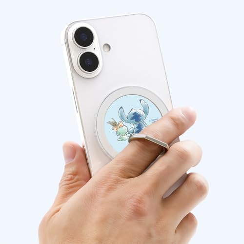 マグネット スマホリング スタンド magness ディズニー/スティッチとスクランプ 後ろ姿