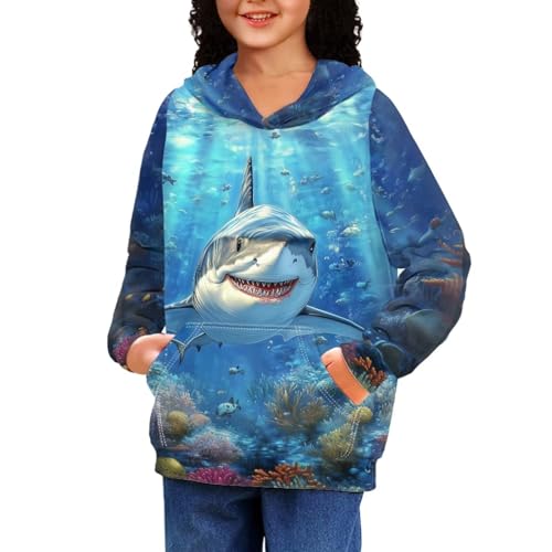 WELLFLYHOM Youth Kids Hoodies for Teens Girls with Pockets Boys Pullover Hooed Sweatshirt Long Sleeve Tops Age 6-16 Years Old4