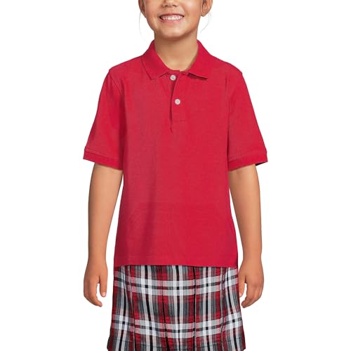 Image of Lands' End School Uniform Kids Short Sleeve Mesh Polo Shirt