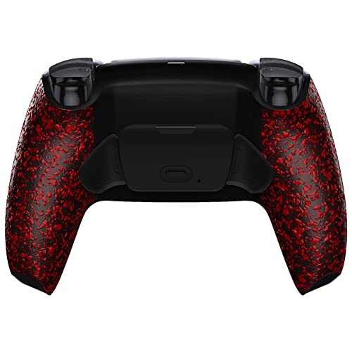 eXtremeRate Textured Red Back Paddles Programable RISE Remap Kit for PS5 Controller BDM...