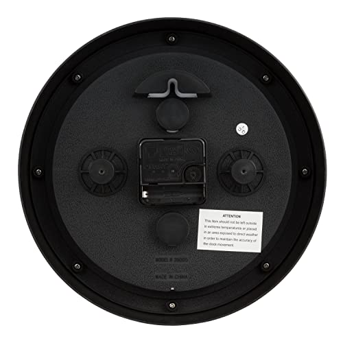 Equity By La Crosse 29005 10 Inch Indoor/Outdoor Waylon Quartz Wall Clock , Brown #TOP3