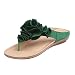 Produktbild VJGOAL Damen Sandalen, Dame Mädchen hübsche Blumenschuhe Flip Flops Lässige Sommer Strand Wohnung Sommer Sandalen Frau Geschenk (40 EU, Grün)