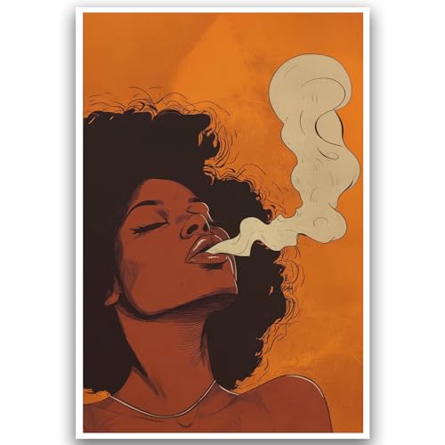 Black Woman Art African American Women Black Girl Wall Art 16x24IN Unframed