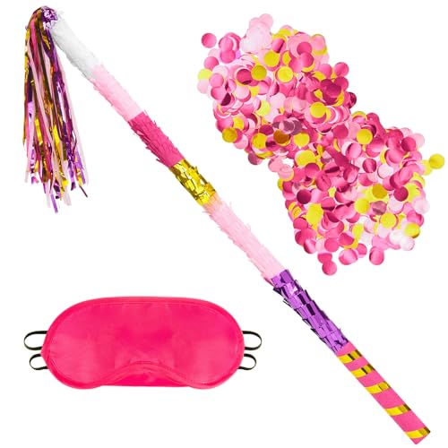 WERNNSAI Kit de Bâton de Piñata - Accessoires de Jeu de Piñata Anniversaire Enfants Kit de Jeu...