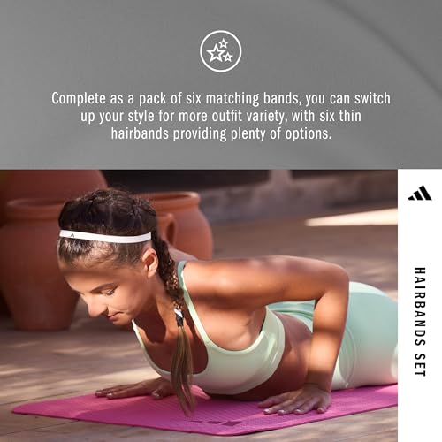 adidas Haarbänder - Grau, Weiß, Ton, Olivgrün, Rot, Marineblau