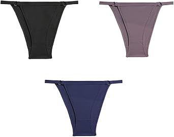 Sexy T Thong for Women - 3-Pack Cotton Panties for Women Underwear Thong Soft Sexy Lingerie Sexy Low-Waist Bri
