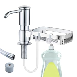 Acarey Edelstahl Eingebauter Seifenspender mit Halter