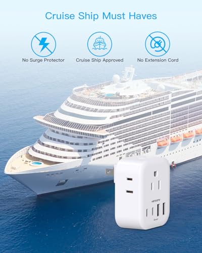 Image of US to Japan Plug Adapter, HANYCONY Japan Outlet Adapter for Travel 2 Pack