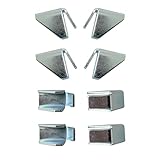 8 Pack Shelf Clip Bracket Replacement for Husky Garage Cabinets