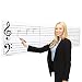 Dry Erase Music Grand Staff Poster for Classroom Lessons