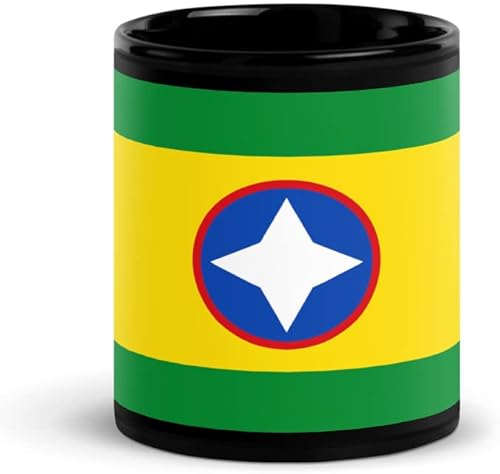 Flag of Bucaramanga Santander - Black Ceramic Coffee Cup