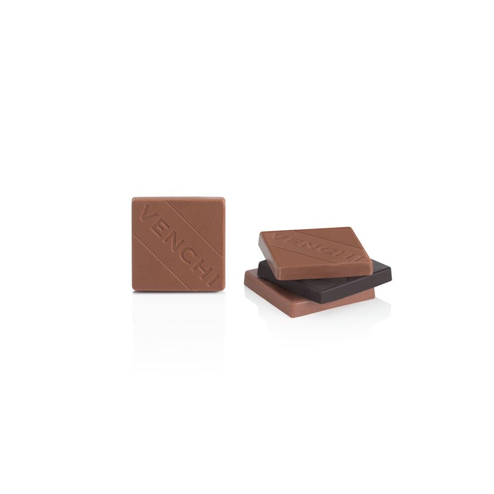 Venchi - Colección Navidad Granblend Natale surtidos, 1 kg - Bombones motivo navideño - Marcador de lugar - Idea de regalo - Sin gluten