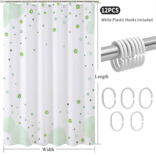 Rideau de douche imperméable 90x180 en polyester avec ourlet lesté - 6