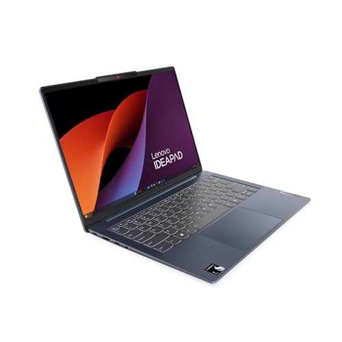 Lenovo IdeaPad Slim 5X - Ordenador portátil (pantalla OLED WUXGA de 14 pulgadas, PC Copilot+, Snapdragon X X1-26-100, 16 GB, SSD de 512 GB, GPU Qualcomm Adreno, Win11, QWERTZ iluminado, Abyss Blue, 3