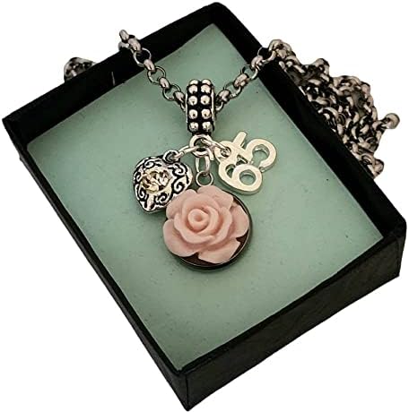Women 65 65th Birthday Gift Charm with Bracelet Necklace, 65th Birthday Pendant, Gift for Women Turning 65