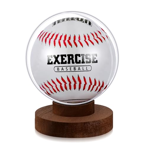 Vercraft 1 Set Baseball Display Case Wood Base Baseball Holder