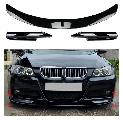 Lèvre de spoiler avant carbone brillant pour BMW E90 E91 M-Tech kit séparateur - 2