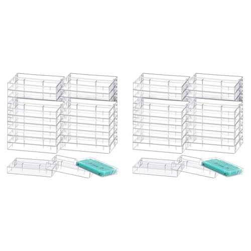 Boîtiers rangement cassettes audio plastique transparent boîte étui stockage de 40