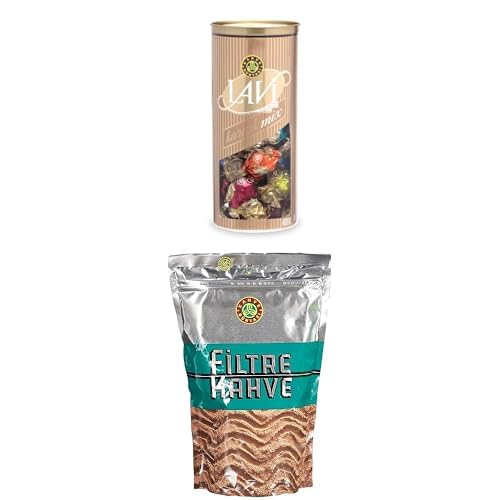 Kahve Dünyası Lavi Karışık Silindir Kutu 400 Gr + Filtre Kahve 250 Gr Paketi