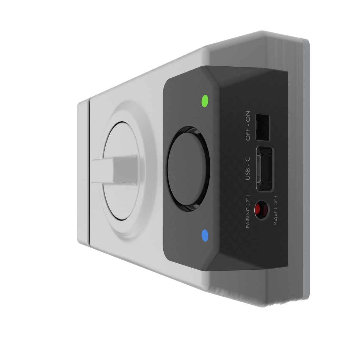 Lince SMARt7930 Cerradura inteligente para puerta – Cerrajo con alarma de 100 dB, control por aplicación, control remoto y llave reversible de alta seguridad – Recargable por USB-C – Color Oro