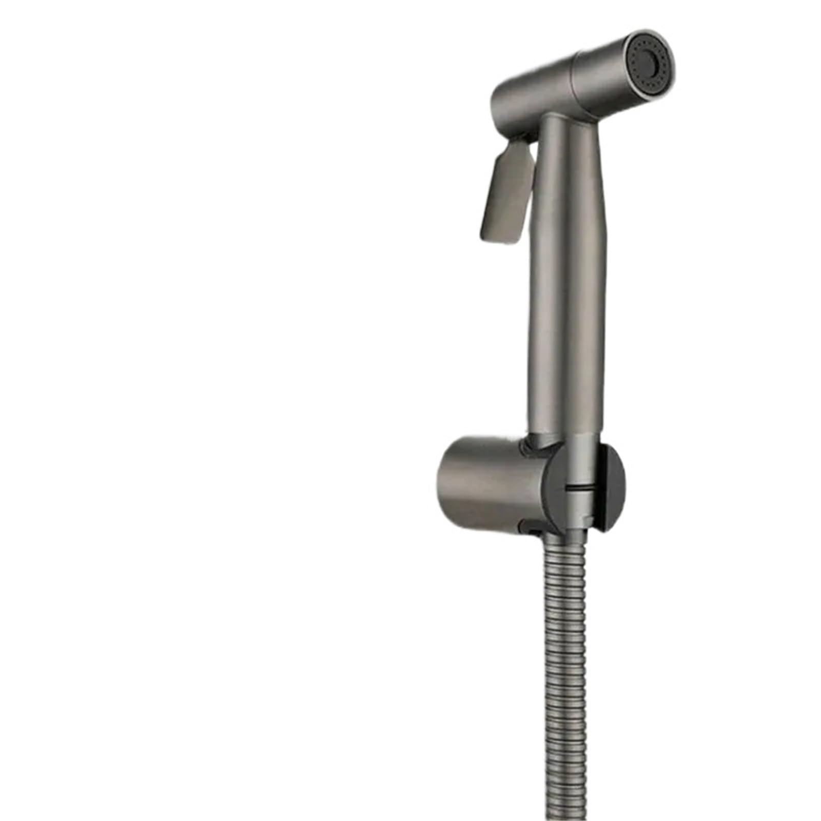 ZYCHSJXA Gunmetal Gray Bidet Sprayer Douche Toilet Kit Brushed Shower Head Copper Valve Set Jet Faucet GD12(Set C)