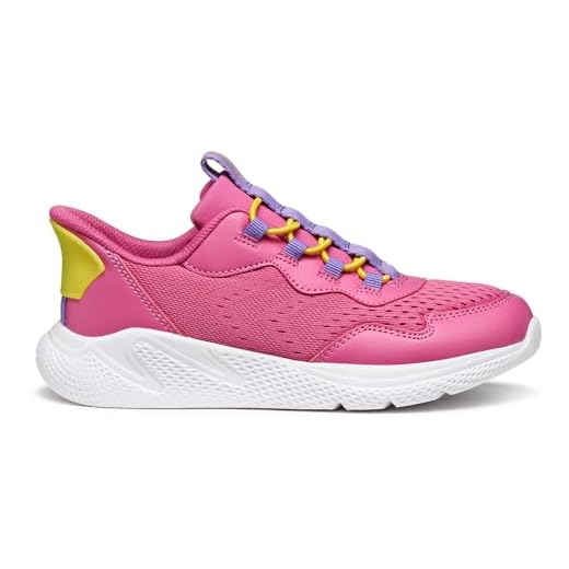 Geox J Sprintye Fast in G, Zapatillas, Dk Fucsia Violet, 39 EU
