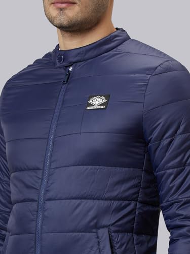 Image of Being Human Blue Regular Fit Men's Jacket Clothing
