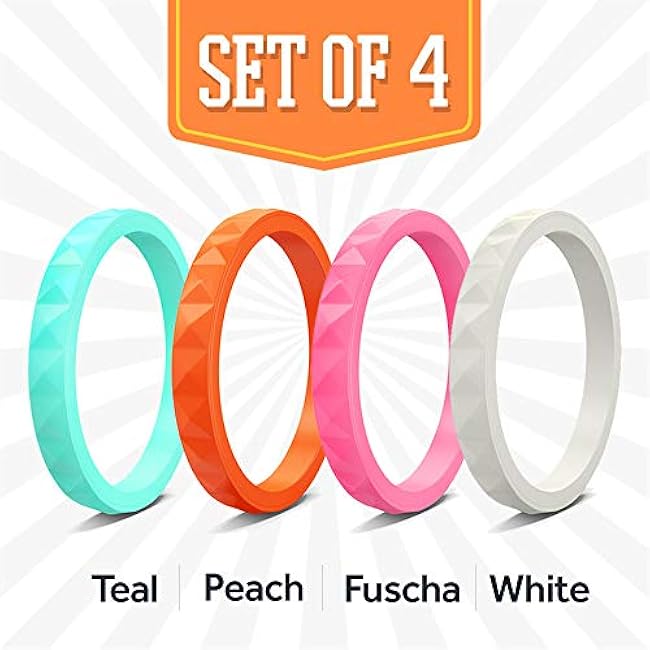 Rubberbanditz Silicone Wedding Rings | Comfortable, Stylish, Exercise Stackable Bands