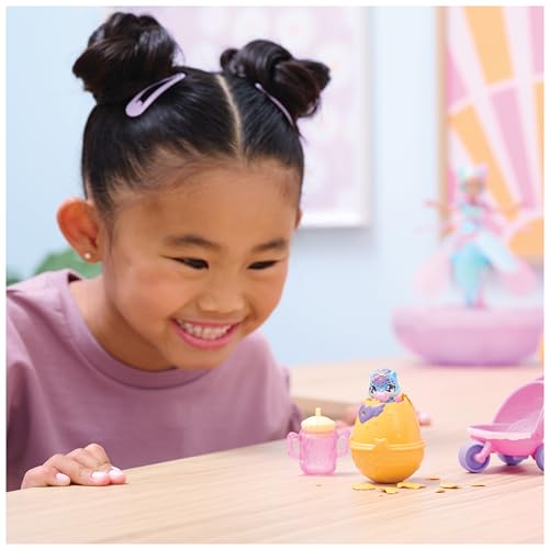 HATCHIMALS ALIVE - Pack de 2 Hatchimals + Poussette - 2 Oeufs, 2 Figurines À Collectionner, 1 Poussette Et 3 Accessoires - A Faire Eclore Avec De L'Eau - Thème Bébé - Jouet Enfant 3 Ans et +