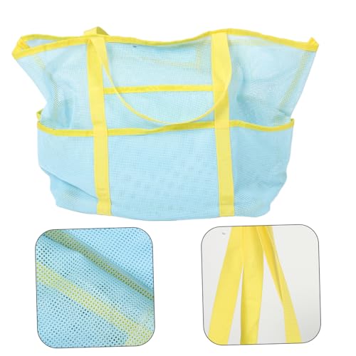 Portable Mesh Beach Bag Multi-Functional Travel Organizer for Swim Gear Lightweight Handheld Tote with Holes for Pool Beach and Shower Essentials3