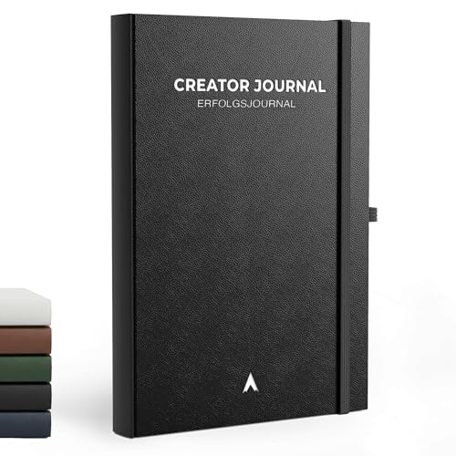 CREATOR JOURNAL Erfolgsjournal [ORIGINAL] - Journal Buch für Fokus Struktur & Motivation (inkl. Videokurs) Tagebuch für Erwachsene Planer Book Journal Tagesplaner (Schwarz)