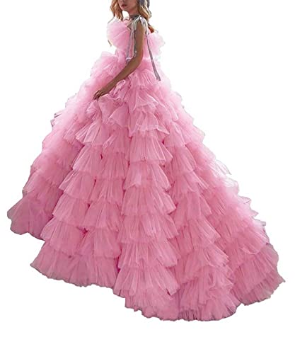 ZHengquan Flower Girl Dresses for Wedding Puffy Sleeveless A line Pageant Lace Applique Princess Pageant Dress