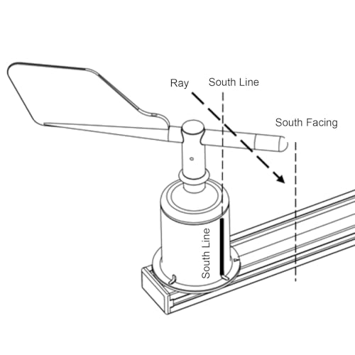 360-Grad-Windrichtungssensor, Anemometergehäuse, Windanzeige, DC 5 V, Präziser Anemometersensor, Windanzeigeschutz für Gartengewächshäuser