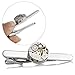 BOGEEL Fashion Steampunk Men's Tie Clip Vintage Watch Movement Tie Clasp Silver